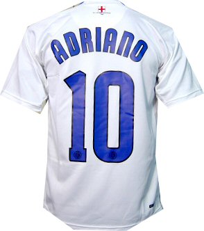 Italian teams Nike 06-07 Inter Milan Away (Adriano 10)