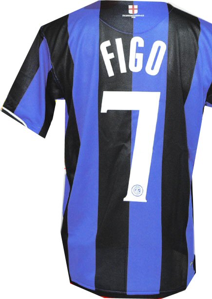 Italian teams Nike 06-07 Inter Milan home (Figo 7) - Kids