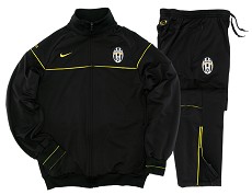 Italian teams Nike 08-09 Juventus Woven Warmup Suit (Black) - Kids