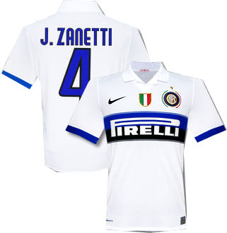 Italian teams Nike 09-10 Inter Milan away (J.Zanetti 4)