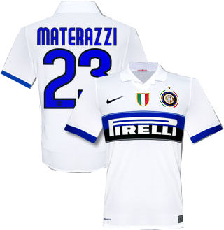 Italian teams Nike 09-10 Inter Milan away (Materazzi 23)