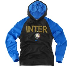 Nike 09-10 Inter Milan Cover Up Hooded Top (Black)