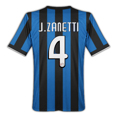 Nike 09-10 Inter Milan home (J.Zanetti 4)