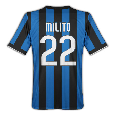Nike 09-10 Inter Milan home (Milito 22)