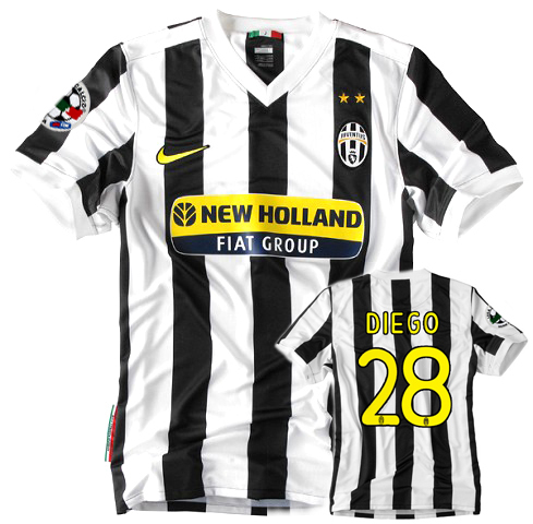 Italian teams Nike 09-10 Juventus home (Diego 28)