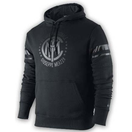 Italian teams Nike 2010-11 Inter Milan Nike Hooded Top (Black)