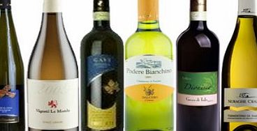 Italyabroad.com Italian Mixed White Wine Gift Set 75cl (Case of 6)