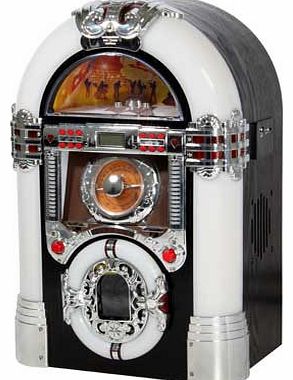 Itek Wood Jukebox Speaker Dock with CD Player