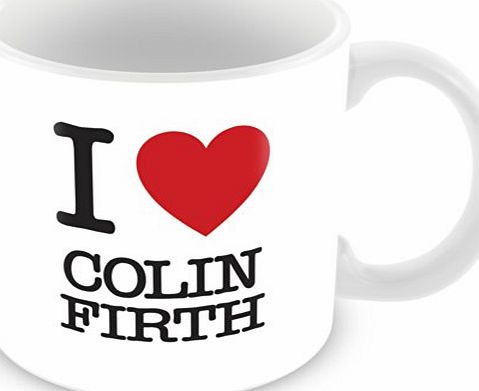ITservices I Love Colin Firth Personalised Mug Gift (customise with any name, message, text, photo or colour) - Celebrity fan tribute