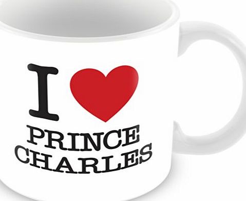 ITservices I Love Prince Charles Personalised Mug Gift (customise with any name, message, text, photo or colour) - Celebrity fan tribute