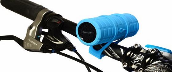 Ivation BULLET Super-Portable Rechargeable Bluetooth Speaker, MP3 Player With MicroSD Card amp; AUX Inputs - Ideal for Home, Office, Sports amp; Biking Use - Includes 4 Interchangeable Colored Skins