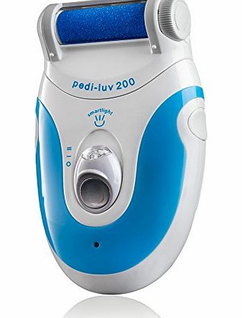 iVog Pedi-Luv 200 Powerful Callus Remover Rechargeable Professional Pedicure Device, Includes 4 Rollers (2 Coarse amp; 2 Extra Coarse)