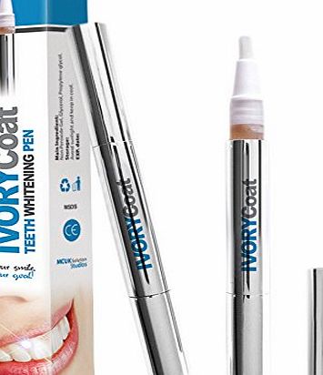 IvoryCoat UKs No1 Advanced Teeth Whitening Pen, Non Peroxide Safe For Zero Gum Irritation