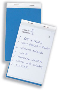 Ivy Duplicate Service Pad Numbered 1-50 165x95mm