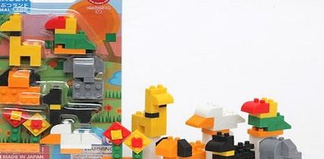 Iwako Building block Animals Land Japanese Erasers Set from Japan