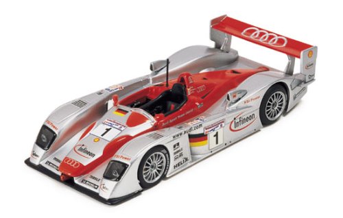 Diecast Model Audi R8 (2002 Le Mans Winner) in Silver