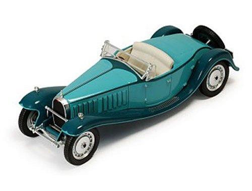 Diecast Model Bugatti Royale Type 41 Cabriolet (1927) in Turquoise