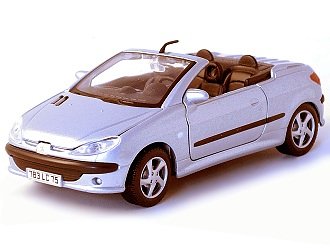 IXO Peugeot 206 CC (1:24 scale in Silver)