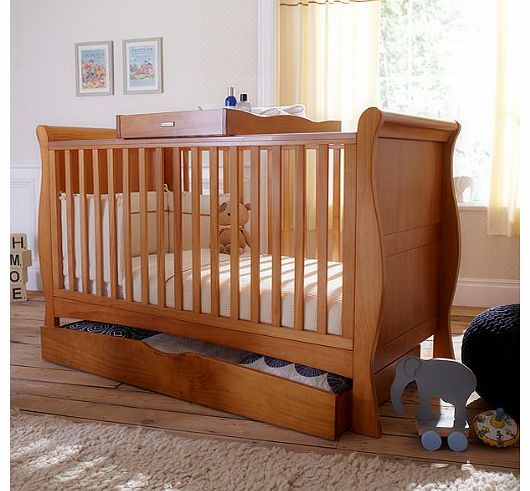 Izziwotnot Bailey 3 Piece Cot Bed Furniture Set, Oak