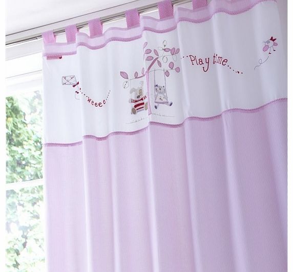 IzziWotNot Tab Top Curtain-Baby Fleur