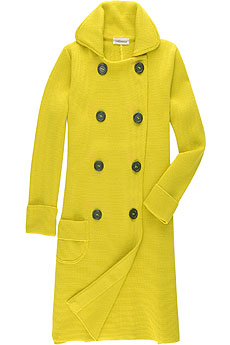 J&M Davidson Milano knit double breasted coat