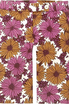 Retro floral print shorts