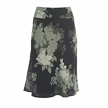 J by Jasper Conran Black printed linen skirt