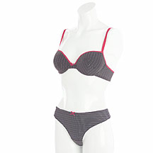 J by Jasper Conran Black stripe bra