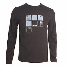 J by Jasper Conran Chocolate long sleeve print jersey