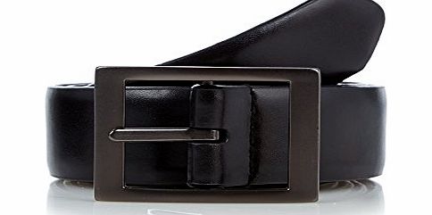 J By Jasper Conran Designer Black Reversible Leather Belt M (31-35 Inch Waist)