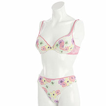 J by Jasper Conran Ivory floral print thong