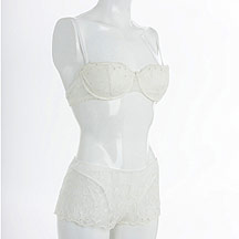J by Jasper Conran Ivory lace short with diamante