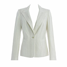 J by Jasper Conran Ivory pinstripe linen jacket