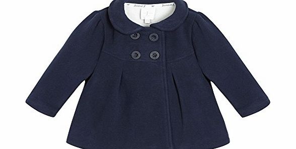 J By Jasper Conran Kids Designer Girls Navy Fleece Coat 12-18 Months