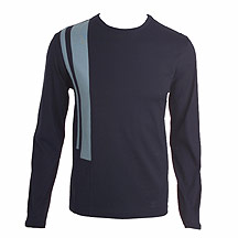 J by Jasper Conran Navy shoulder stripe long sleeve top