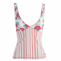 J by Jasper Conran Pink spot print stripe cami top