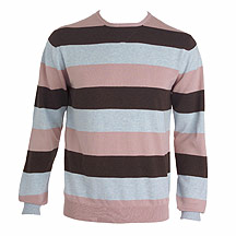 J by Jasper Conran Triple stripe crew knit