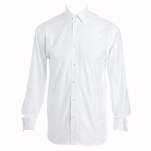 J by Jasper Conran White self coloured check shirt