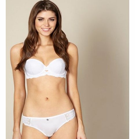 J By Jasper Conran Womens Designer White Lace Balcony Bra 34C