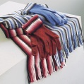 2 pack stripe scarf and gloves