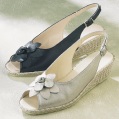 womens fleur sling-back peep-toe sandal