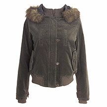 J Jeans by Jasper Conran Khaki velvet bomber jacket