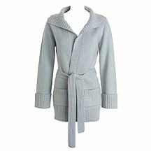 Pale blue belted cardigan