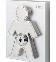 Chrome His wall keyholder