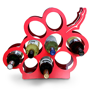 Grape Wine Rack In Two Tone Red To Store Up