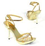 J Shoes Garage Shoes - Swalk - Womens Party Sandal - Gold Size 6 UK