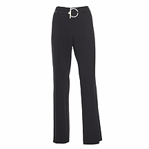 Black circle belt tailored trousers