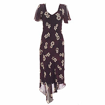 J. Taylor Black print dress