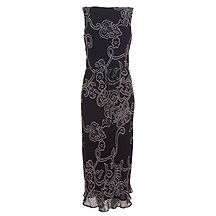 J. Taylor Black printed dress