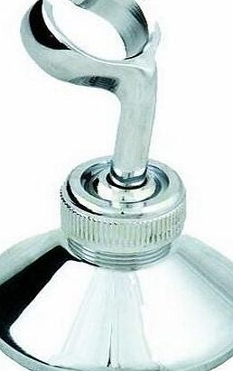 J UNIVERSAL HAND SHOWER HEAD WALL BRACKET HOLDER CHROME METAL 360 ROTATION SWIVEL FROM CFU
